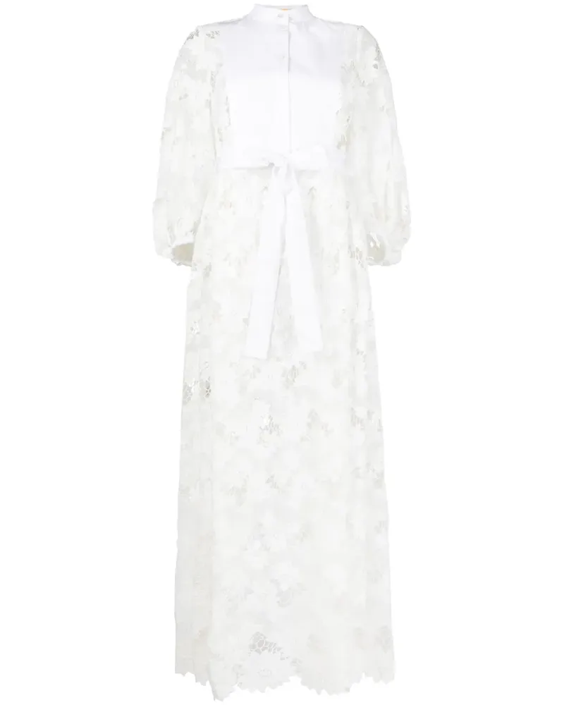 Erdem Spitzenkleid mit Blumenmuster - Weiß Weiß