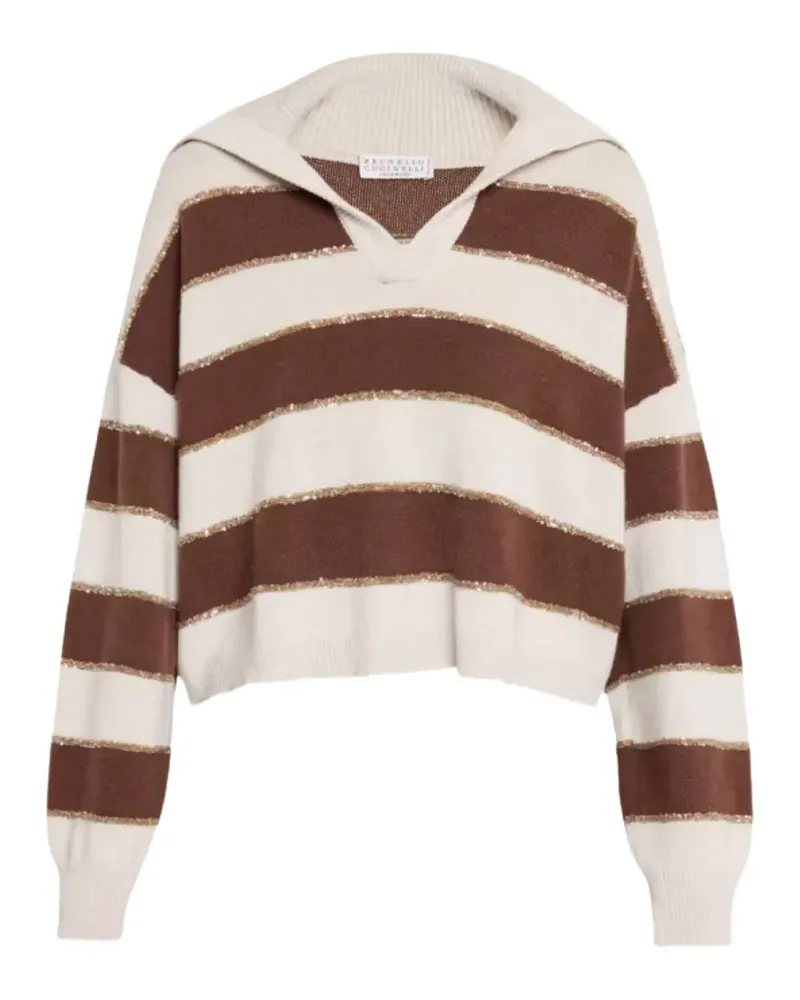 Brunello Cucinelli Pullover mit Pailletten - Nude Nude