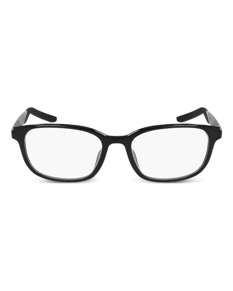 Nike Brille mit eckigem Gestell - Schwarz Schwarz