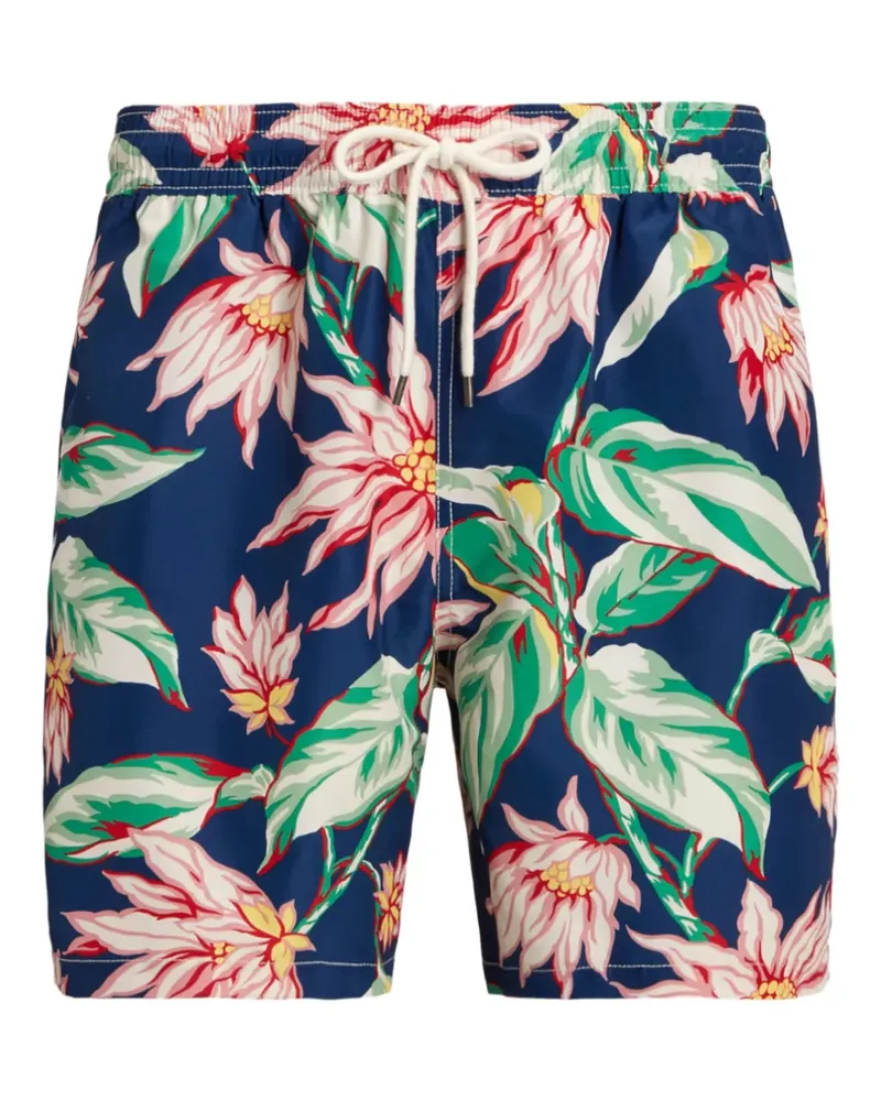 Ralph Lauren floral-print swim short - Blau Blau