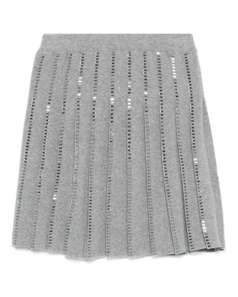 Ermanno Scervino Faltenrock mit Pailletten - Grau Grau