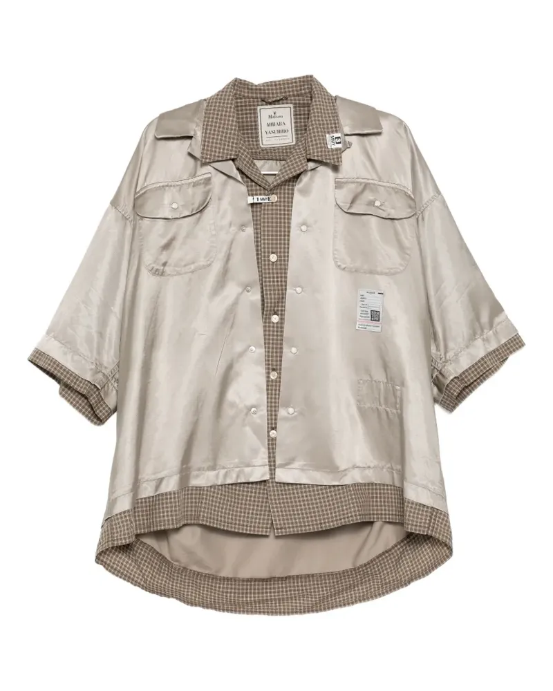 MIHARAYASUHIRO Hemd im Layering-Look - Nude Nude