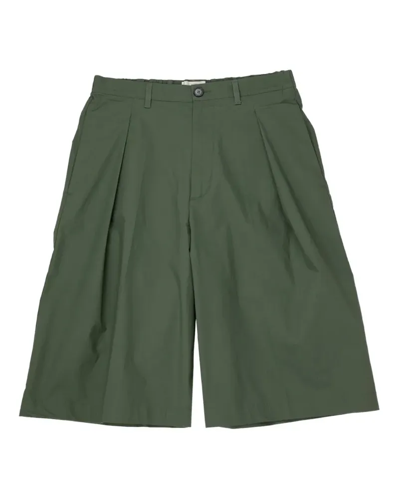 BARENA Amado Viano pleated bermudas - Grün Grün