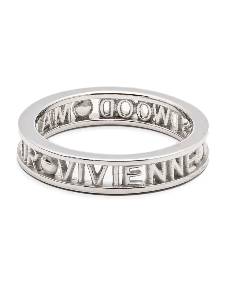 Vivienne Westwood Westminster Ring mit Gravur - Silber Silber