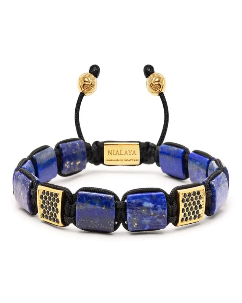 Nialaya The CZ Perlenarmband - Gold Gold