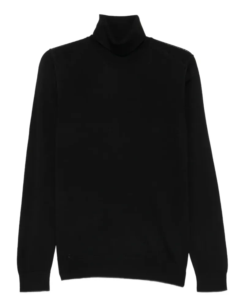Alpha Studio roll-neck wool sweater - Schwarz Schwarz