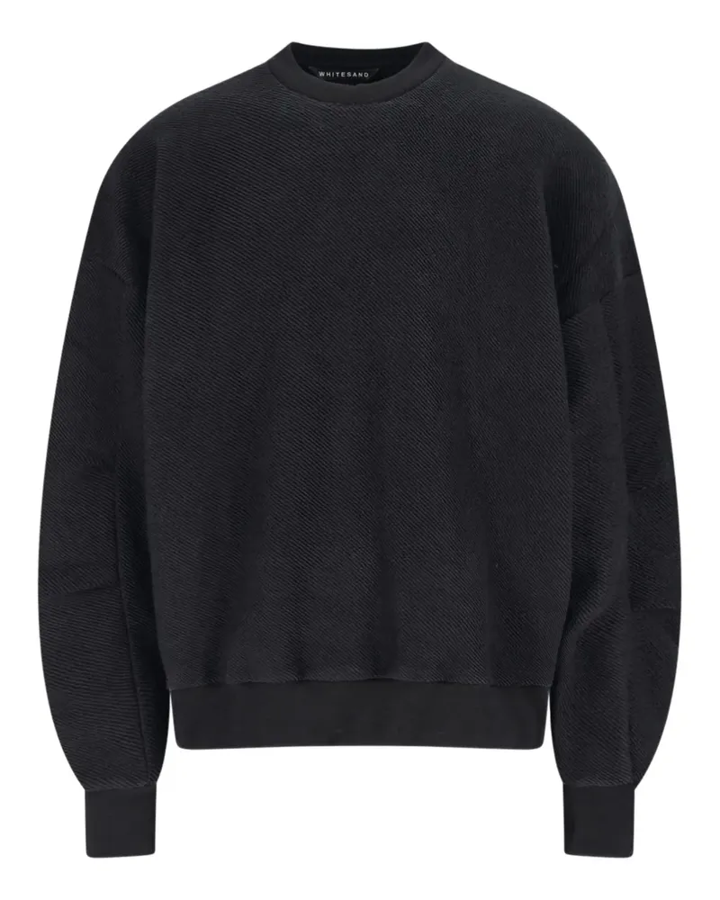 PLAN C crewneck textured sweatshirt - Schwarz Schwarz