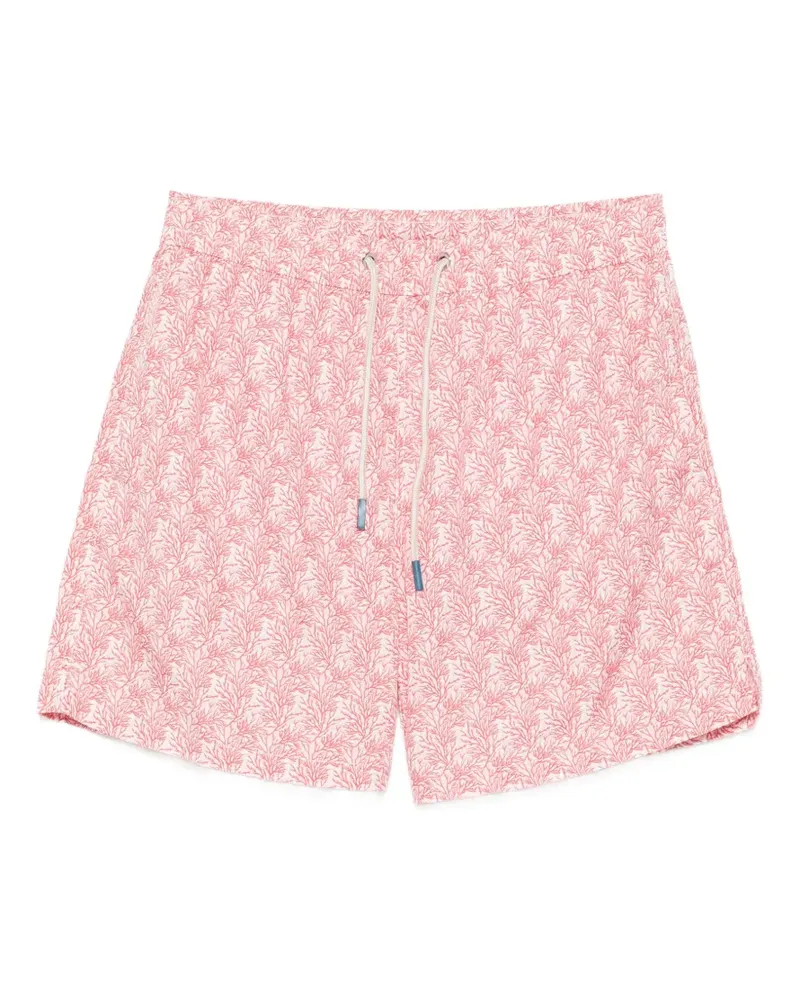 FeFè coral-print swim shorts - Rosa Rosa