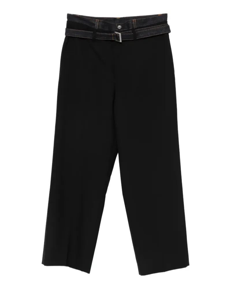 Sacai belt trousers - Schwarz Schwarz