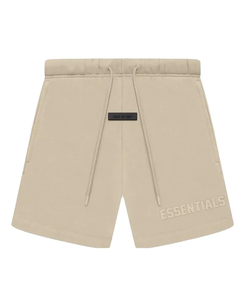 Fear of God Essentials logo-print shorts - Nude Nude