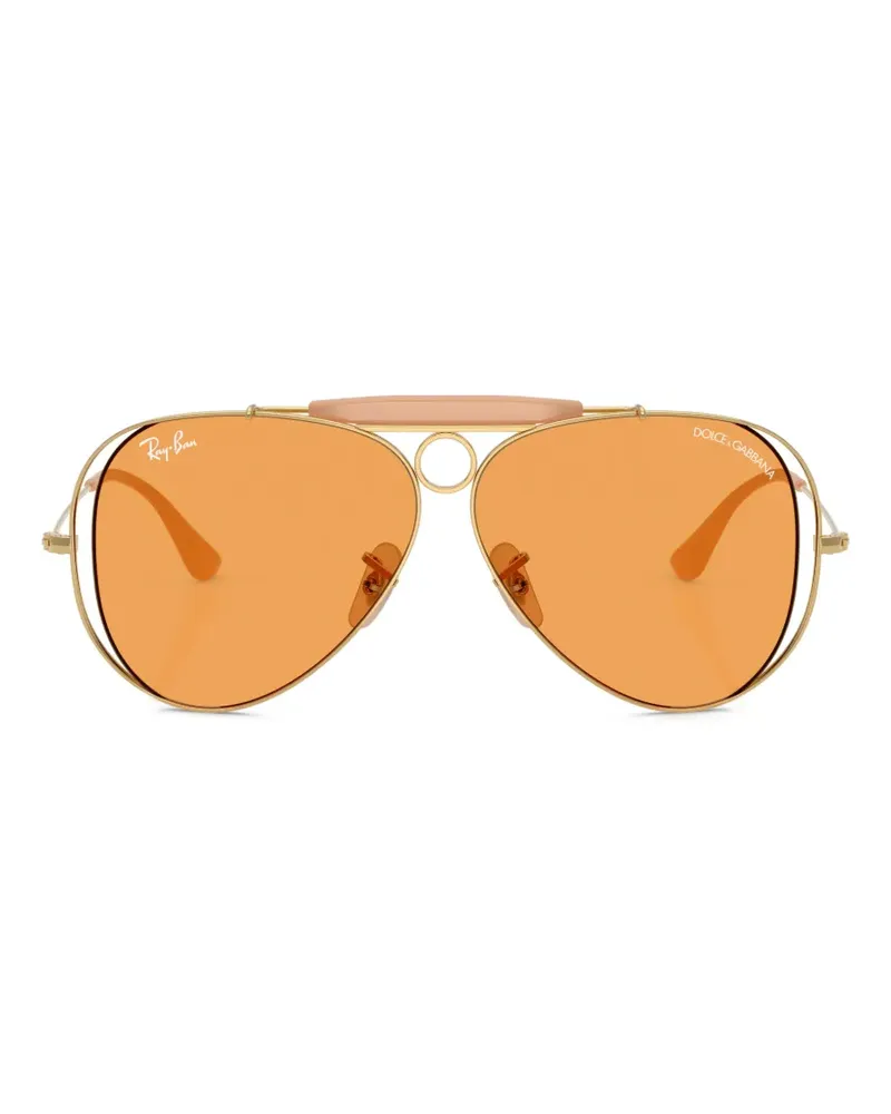 Ray Ban x Dolce&Gabbana The Shooter sunglasses - Gold Gold