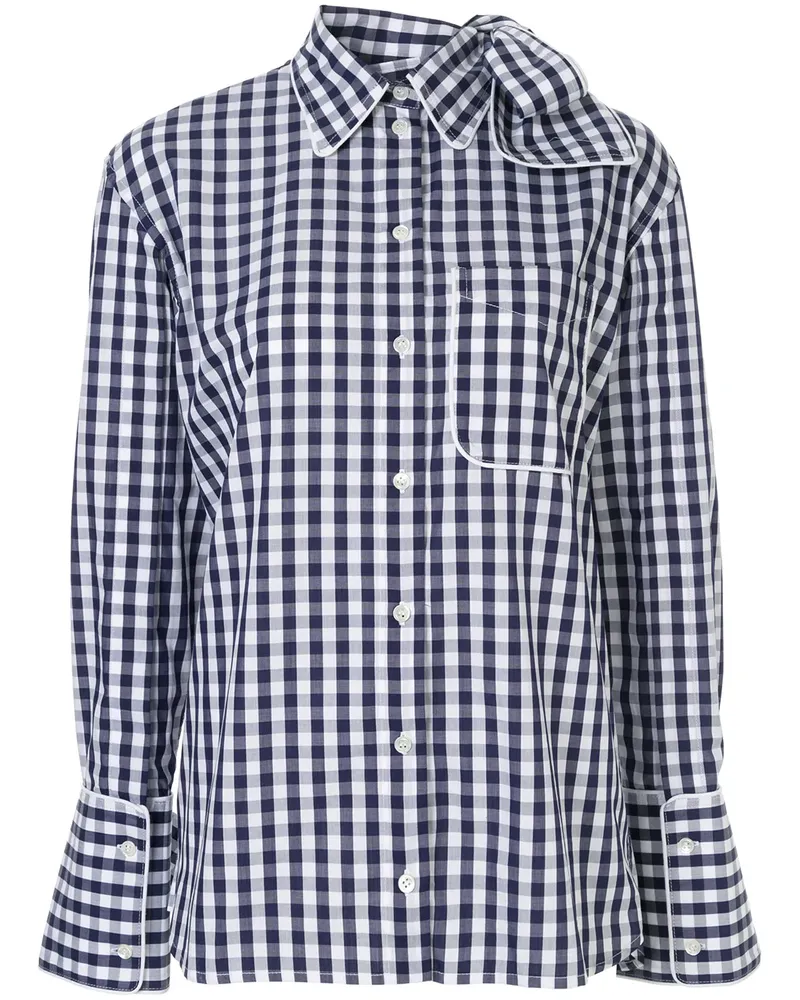 J.W.Anderson Hemdkleid mit Vichy-Karomuster - Blau Blau