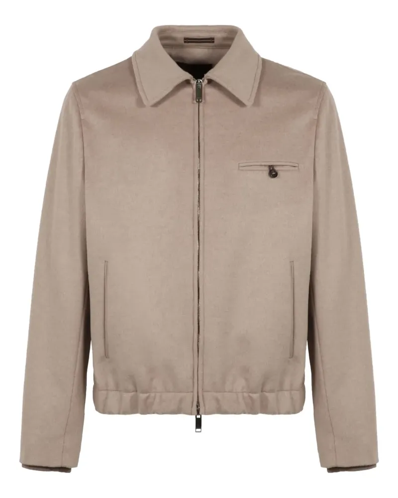 Slowear Bomberjacke mit Reißverschluss - Nude Nude