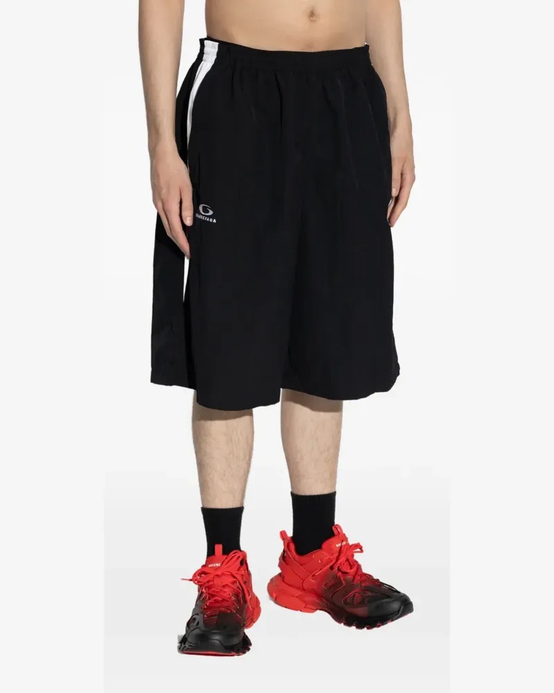 Balenciaga x NBA Joggingshorts mit Logo - Schwarz Schwarz