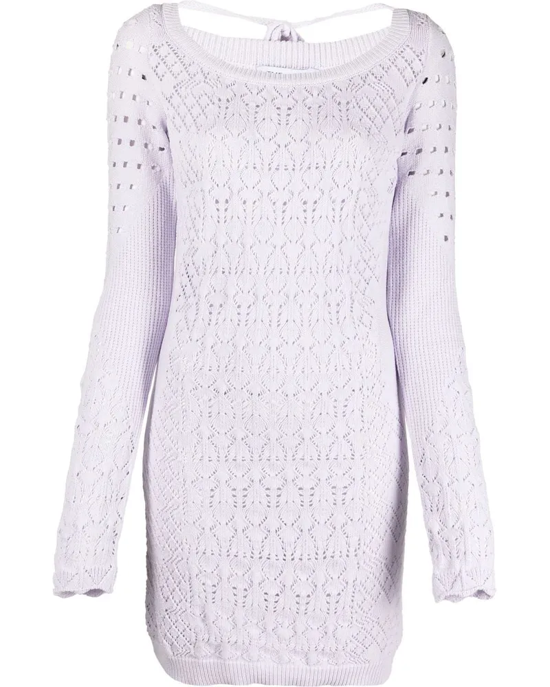 ATTICO Langärmeliges Minikleid - Violett Violett