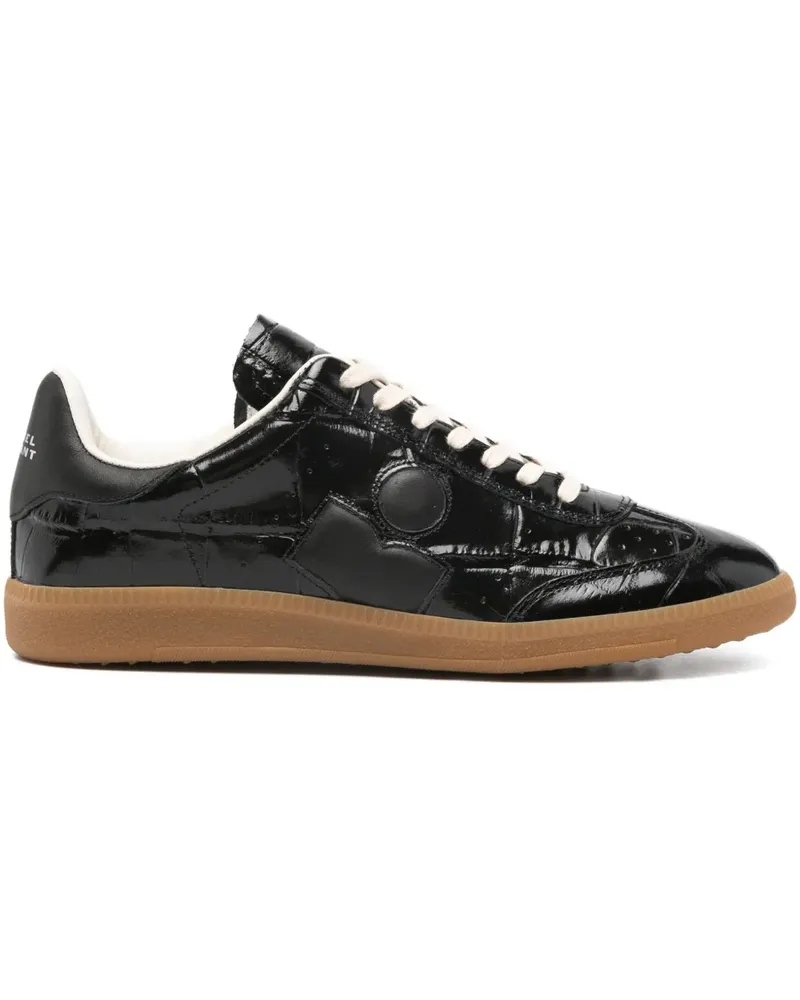 Isabel Marant Bryce Sneakers mit Kroko-Optik - Schwarz Schwarz