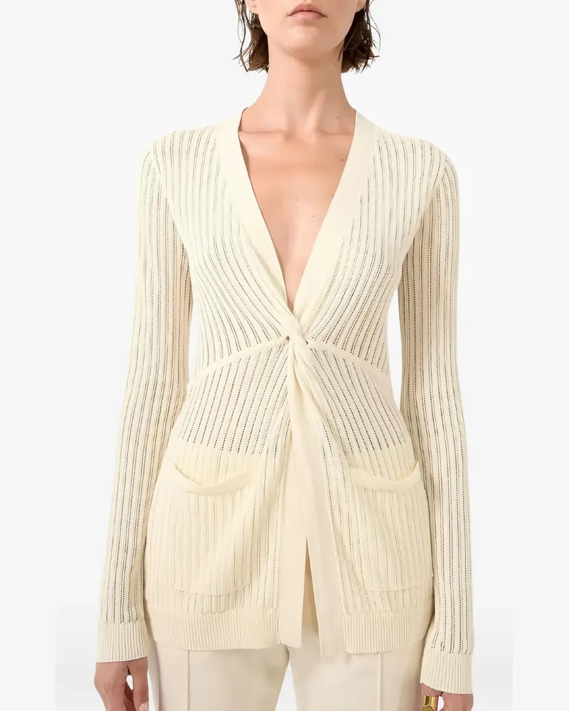 Barbara Bui Offener Pullover mit Schnürung - Nude Nude