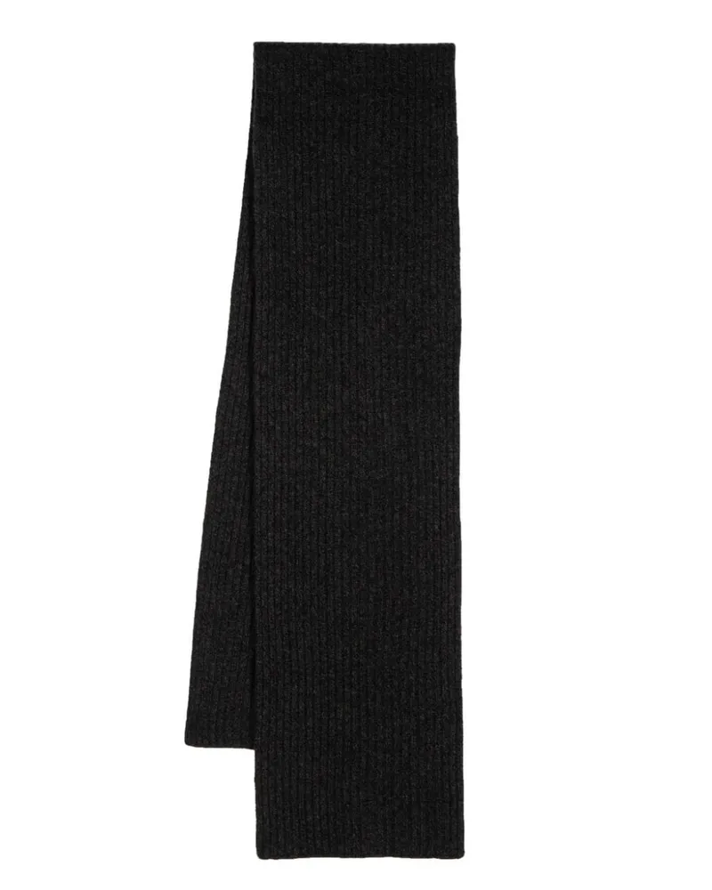 N.Peal Chunky Rib Schal - Schwarz Schwarz