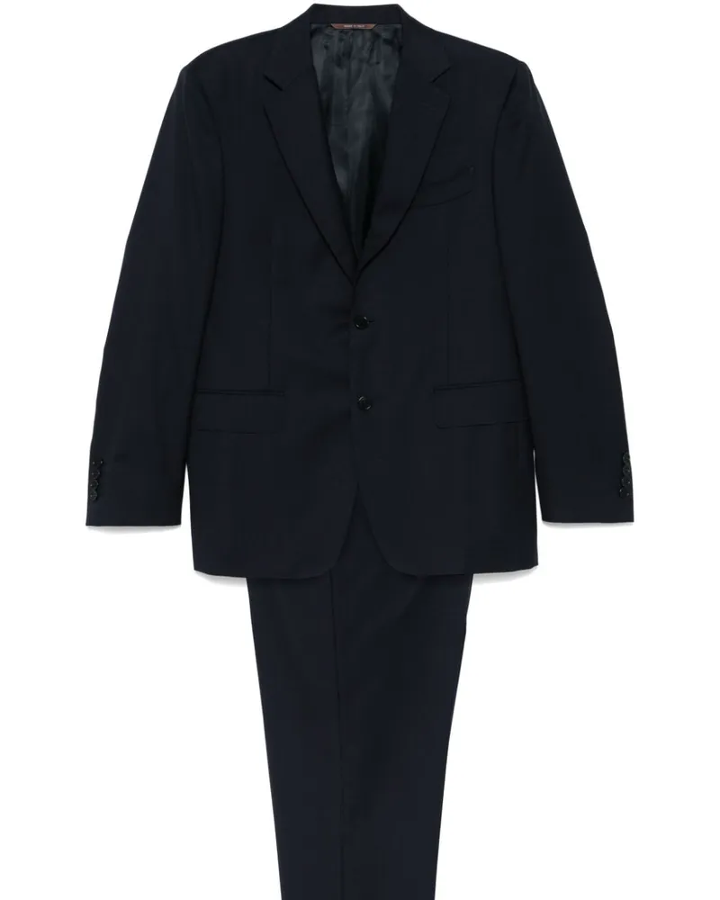 Canali Anzug aus Wolle - Blau Blau