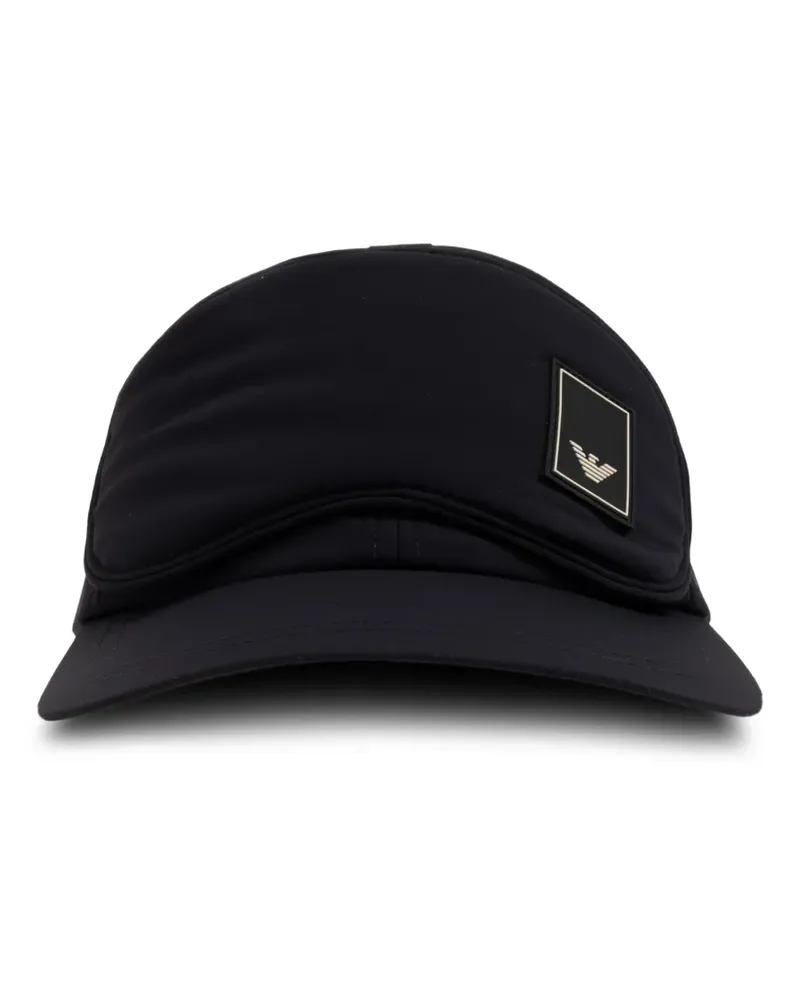 Emporio Armani Baseballkappe mit Logo-Patch - Schwarz Schwarz