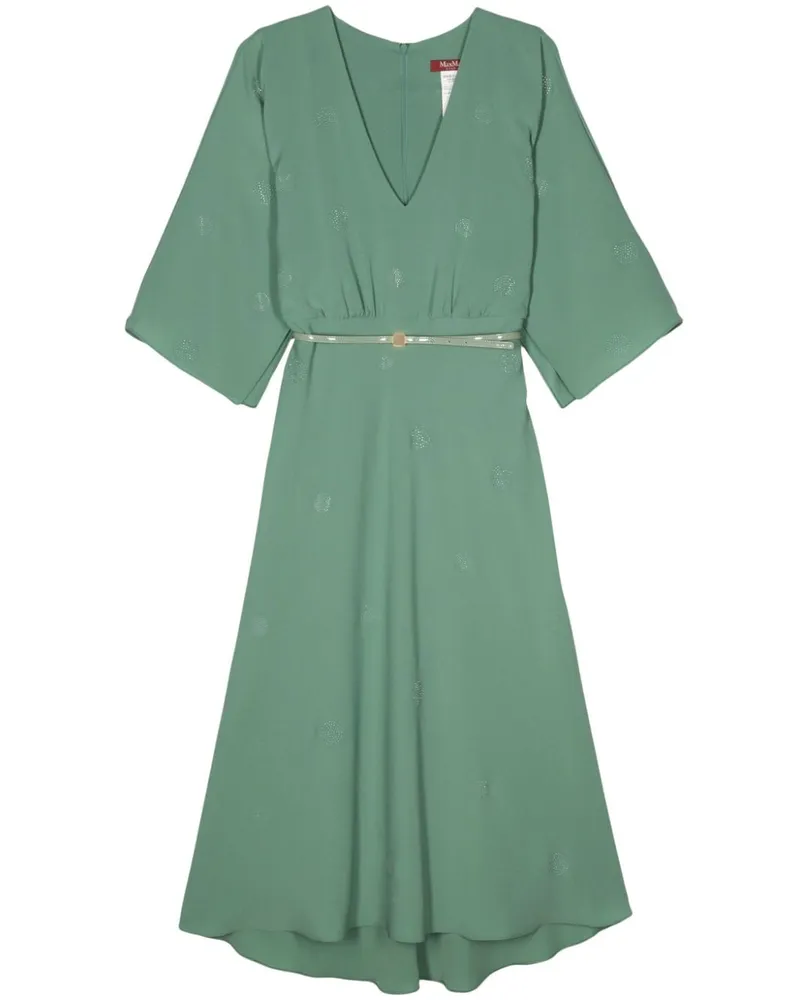 Max Mara Kleid mit Strass - Grün Grün