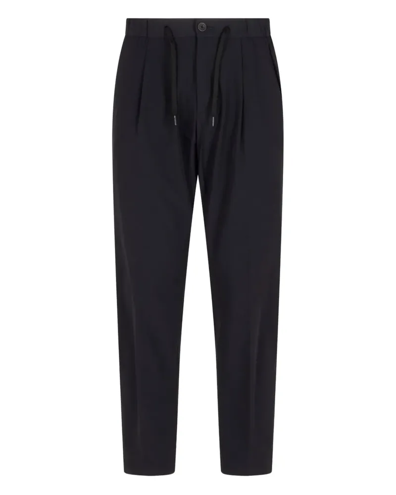 Herno Bundfaltenhose mit Kordelzug - Schwarz Schwarz