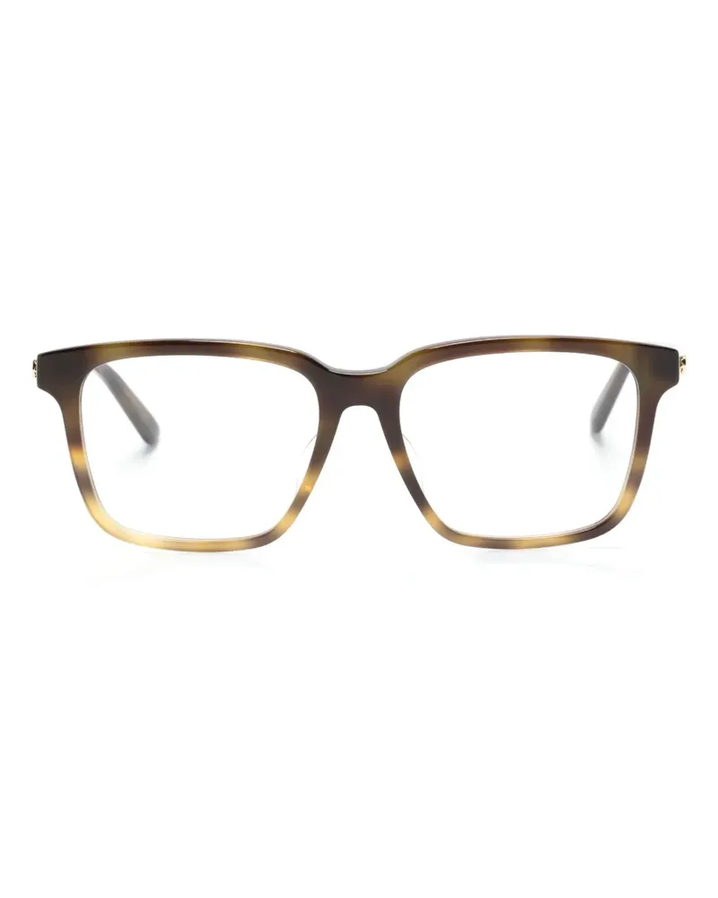 Gucci Brille mit eckigem Gestell - Braun Braun