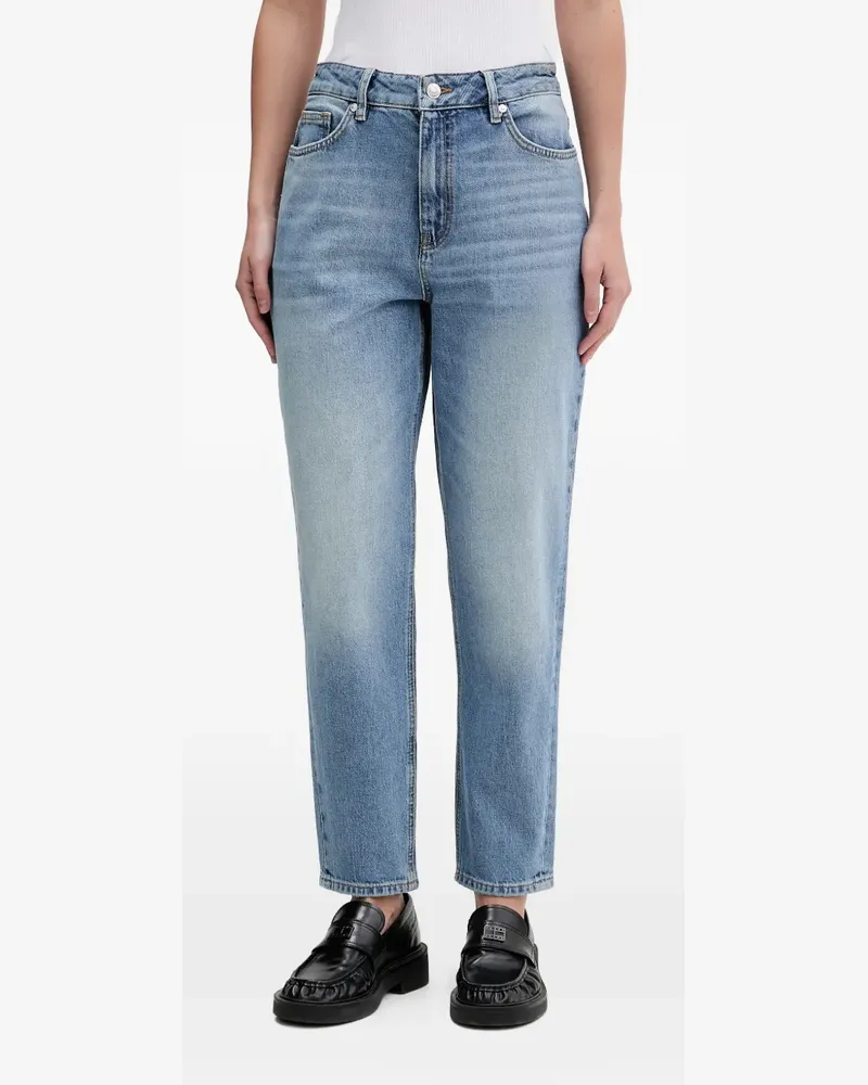 HUGO BOSS Garlene logo-patch denim jeans - Blau Blau