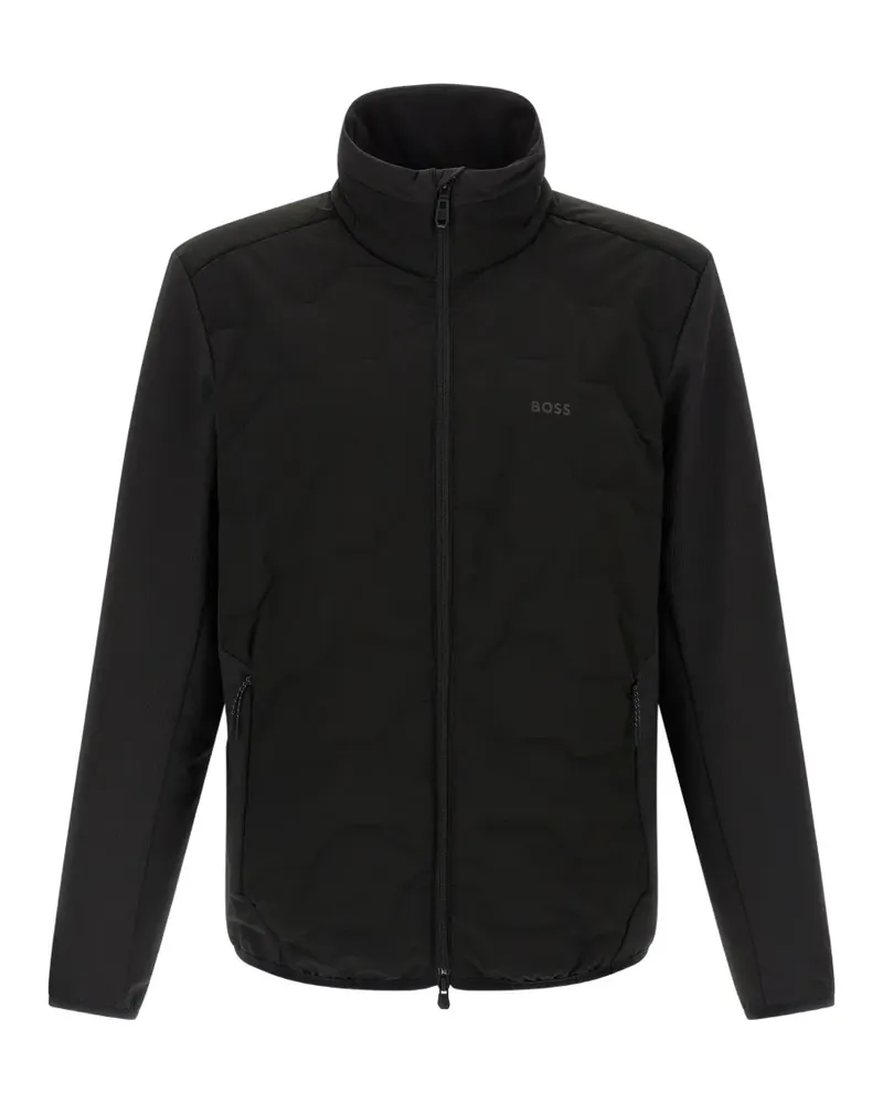 HUGO BOSS Wasserabweisende Hybrid-Jacke - Schwarz Schwarz