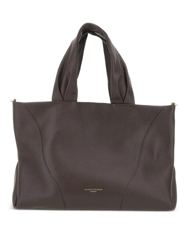 Gianni Chiarini Suria grained-leather tote bag - Braun Braun