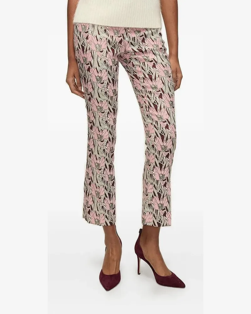 Veronica Beard Hose mit Blumenmuster - Rosa Rosa