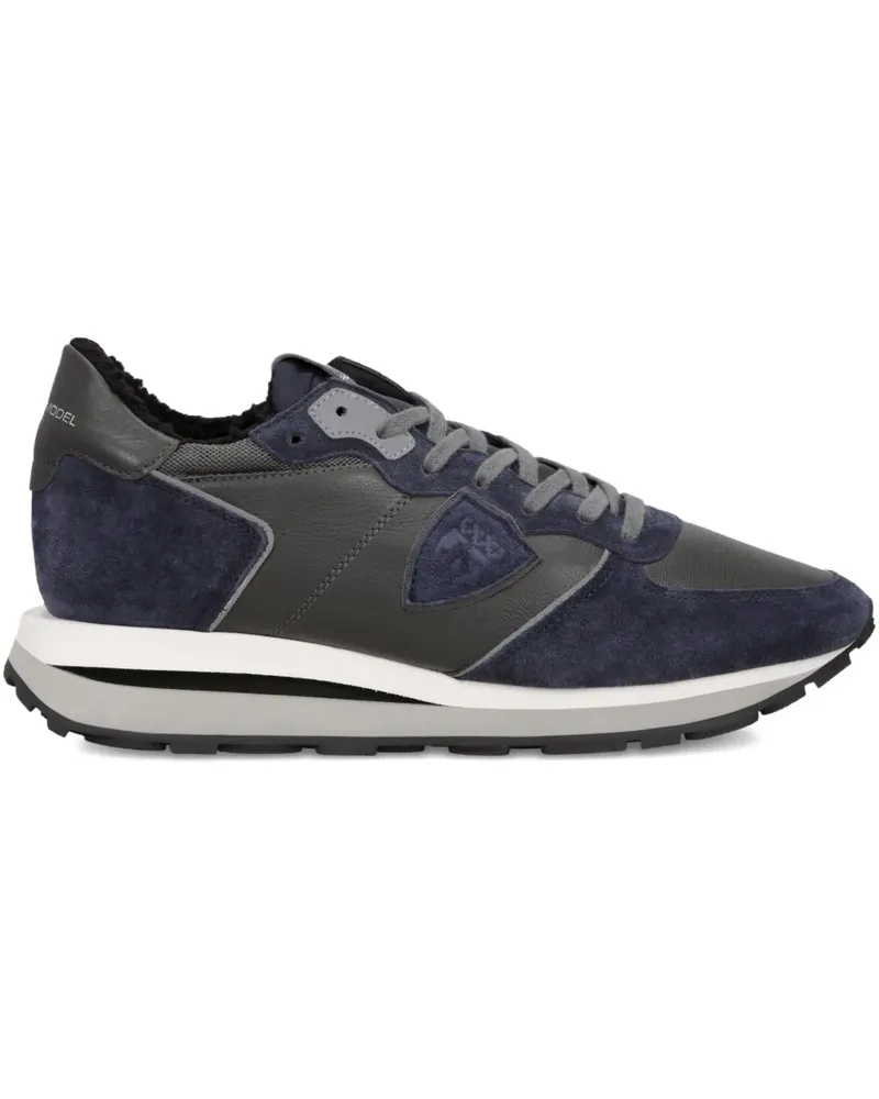 Philippe Model Sneakers mit Wildledereinsätzen - Blau Blau