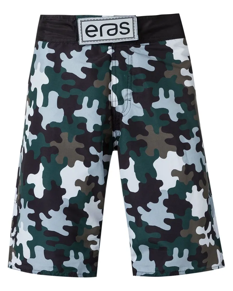 Amir Slama Badeshorts mit Camouflage-Print - Grün Grün