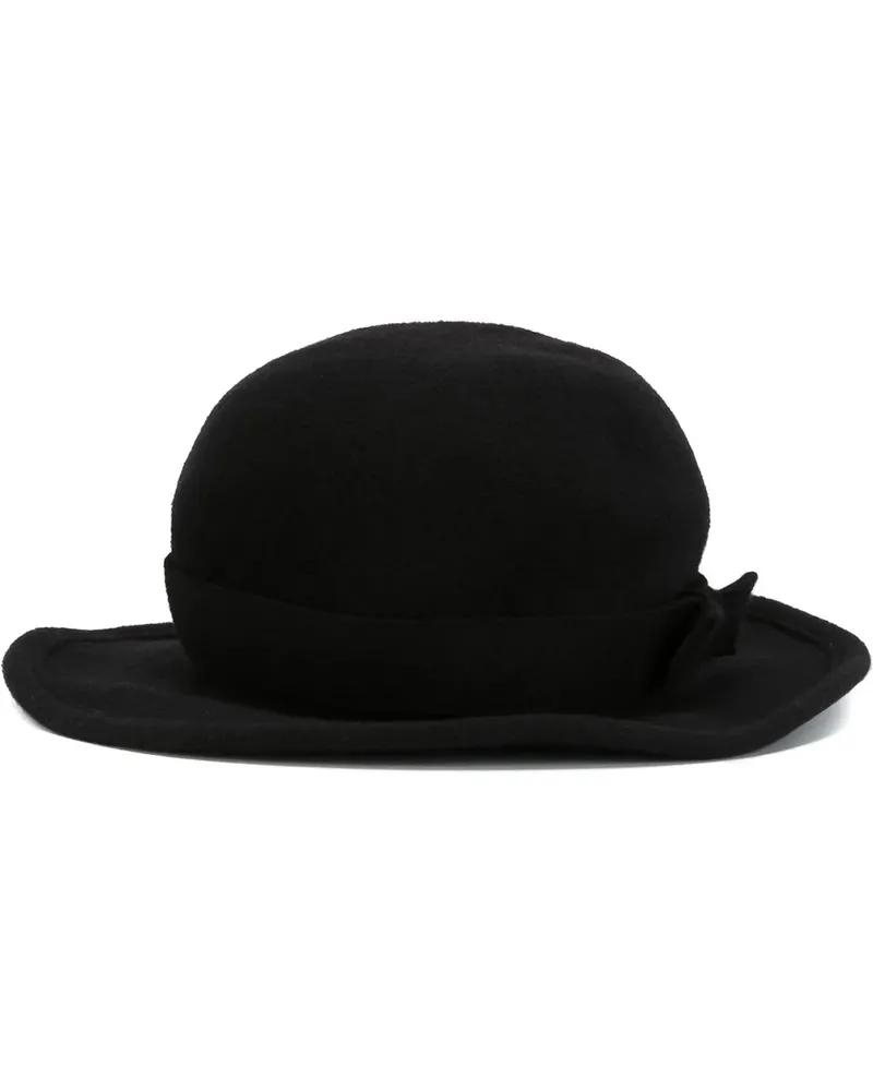 Comme des Garçons Hut aus Wolle - Schwarz Schwarz