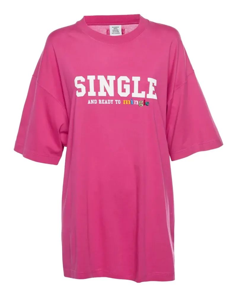 VETEMENTS T-Shirt im Oversized-Look - Rosa Rosa