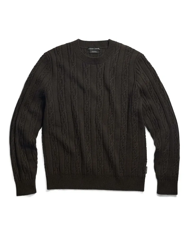 Canada Goose Habel cable-knit crew-neck sweater - Braun Braun