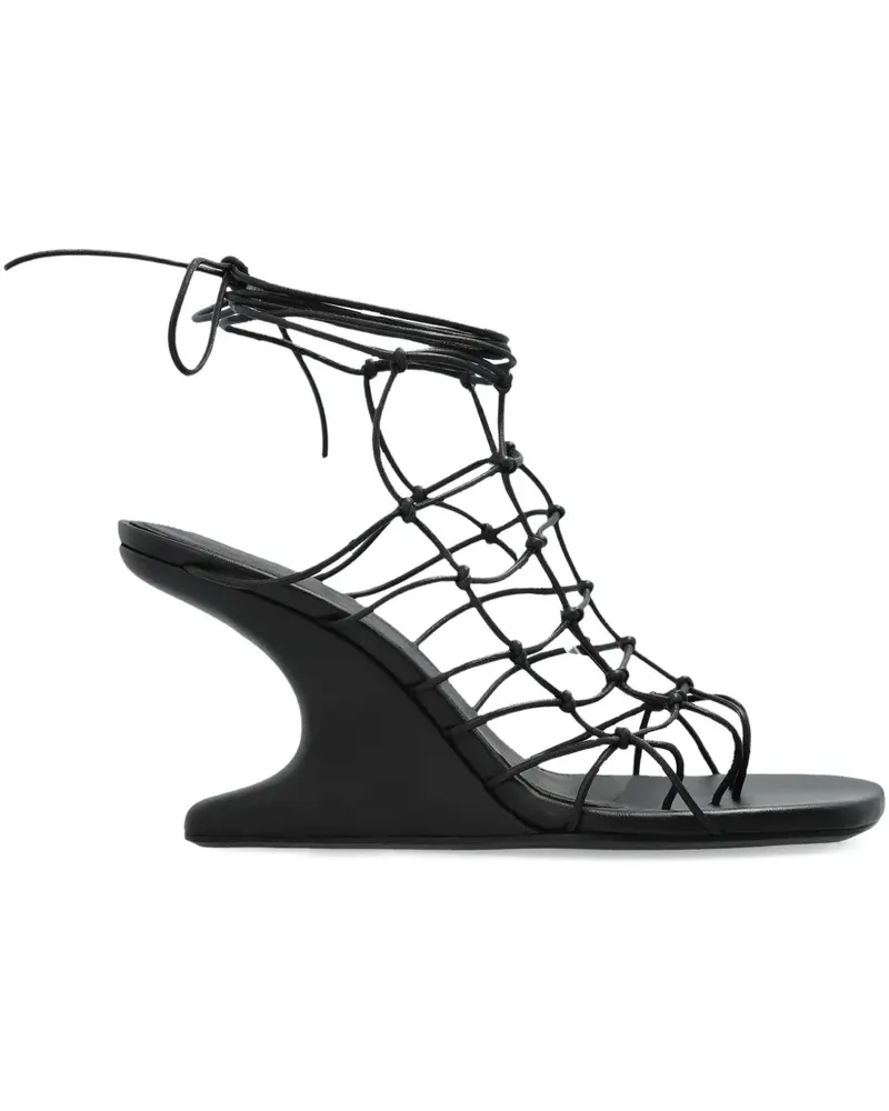 Rick Owens Klassische Wedge-Sandalen - Schwarz Schwarz