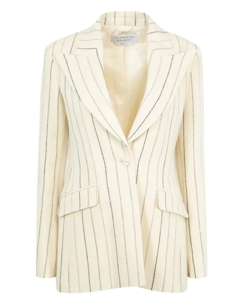 Gabriela Hearst Blazer mit Streifen - Nude Nude