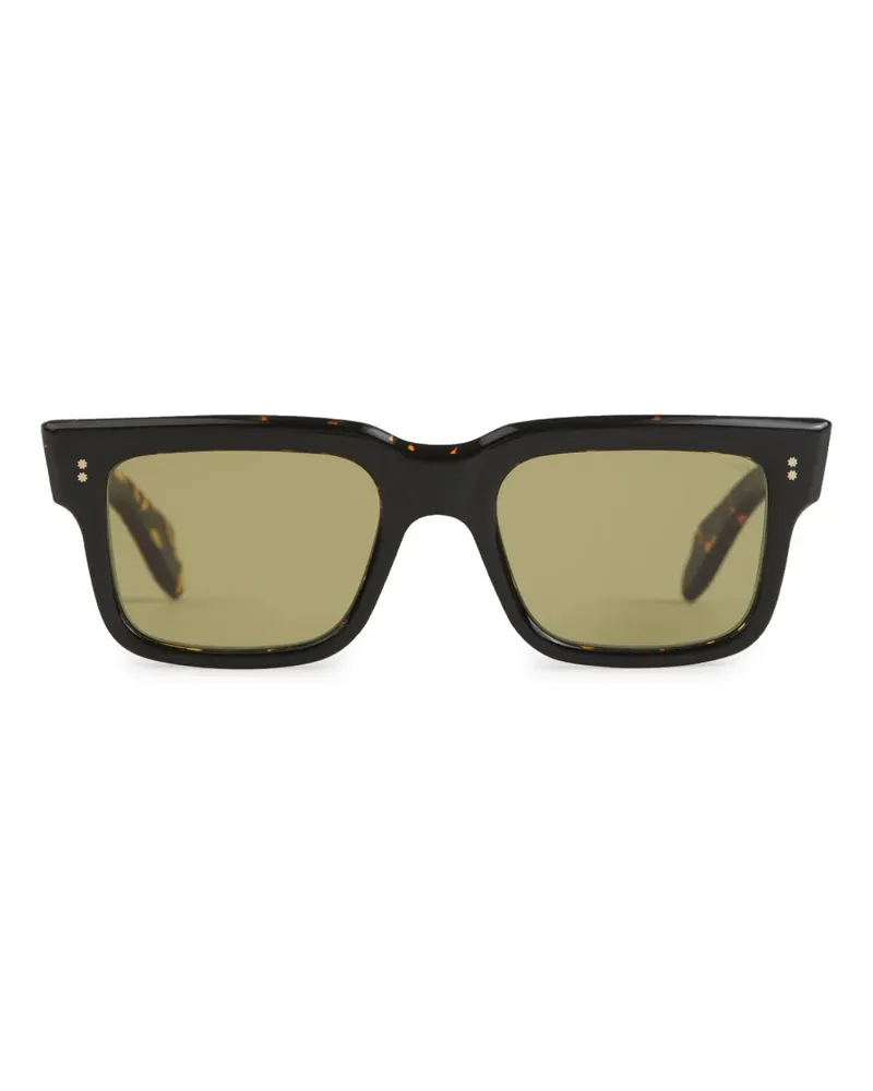 Cutler and Gross 1403 Sonnenbrille mit eckigem Gestell - Braun Braun