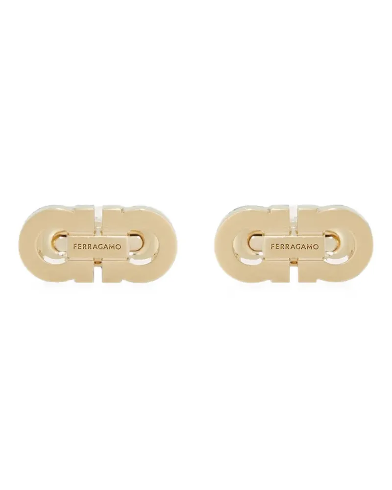 Ferragamo double Gancini cufflinks - Gold Gold