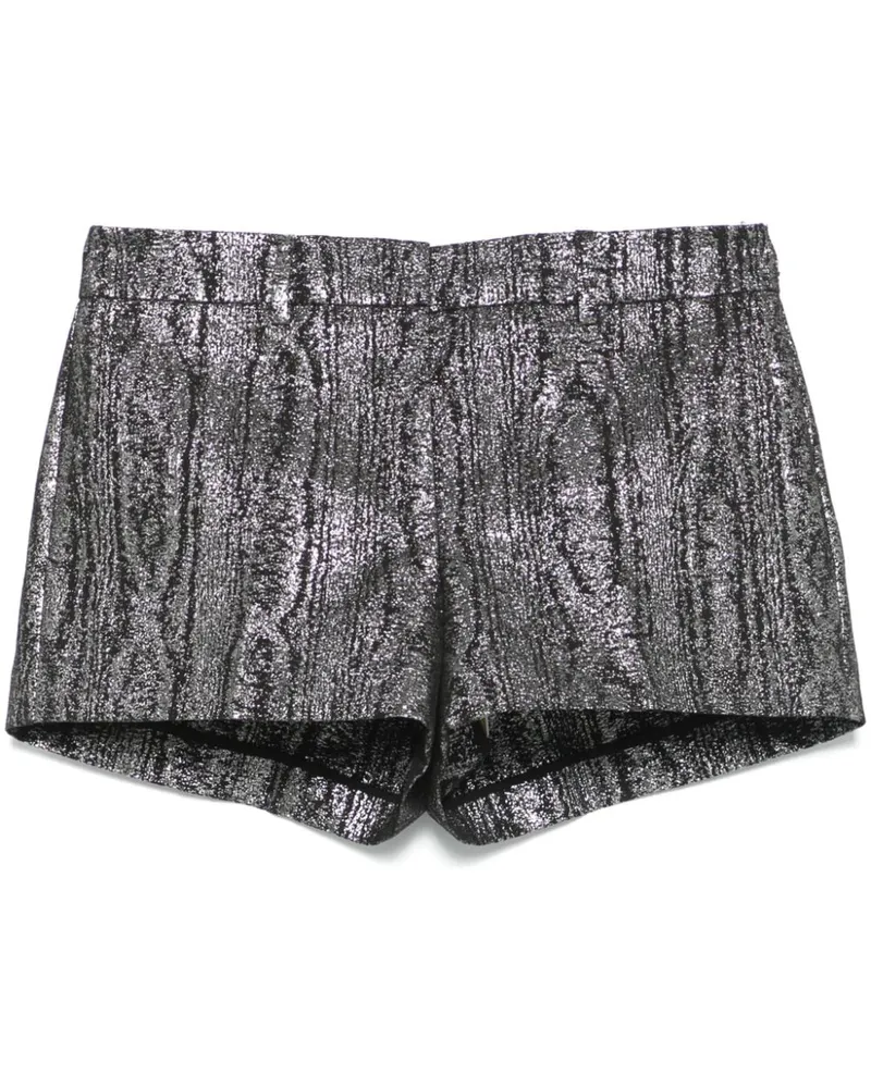 Michael Kors Moiré-Shorts im Metallic-Look - Schwarz Schwarz