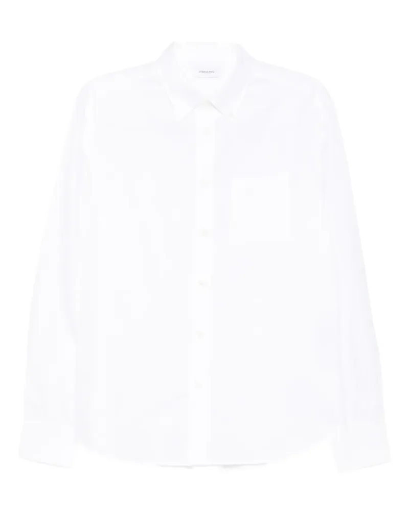 Ferragamo Hemd mit Monogramm-Print - Weiß Weiß