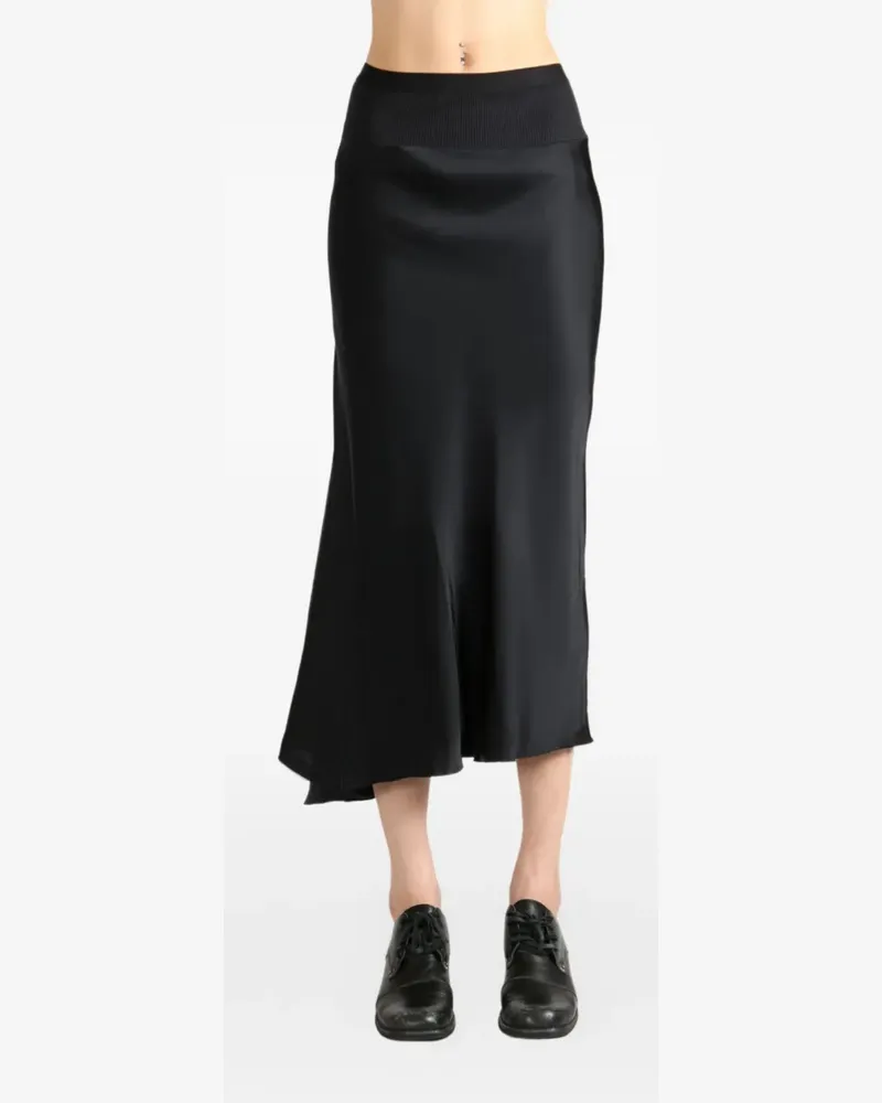 Rick Owens asymmetric skirt - Schwarz Schwarz
