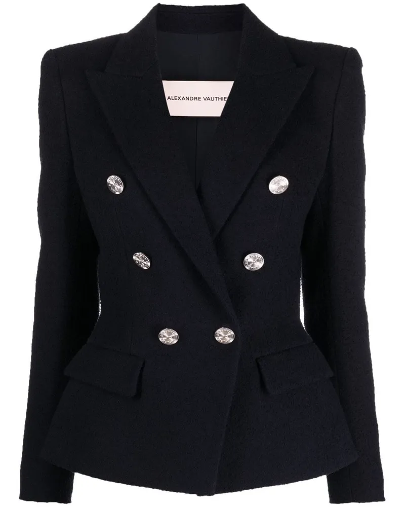 Alexandre Vauthier Doppelreihiger Blazer - Blau Blau