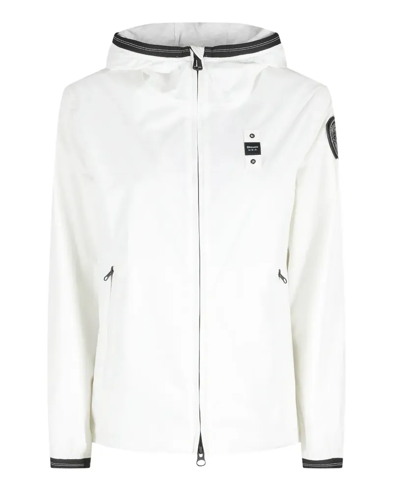 Blauer Anawan hooded jacket - Weiß Weiß