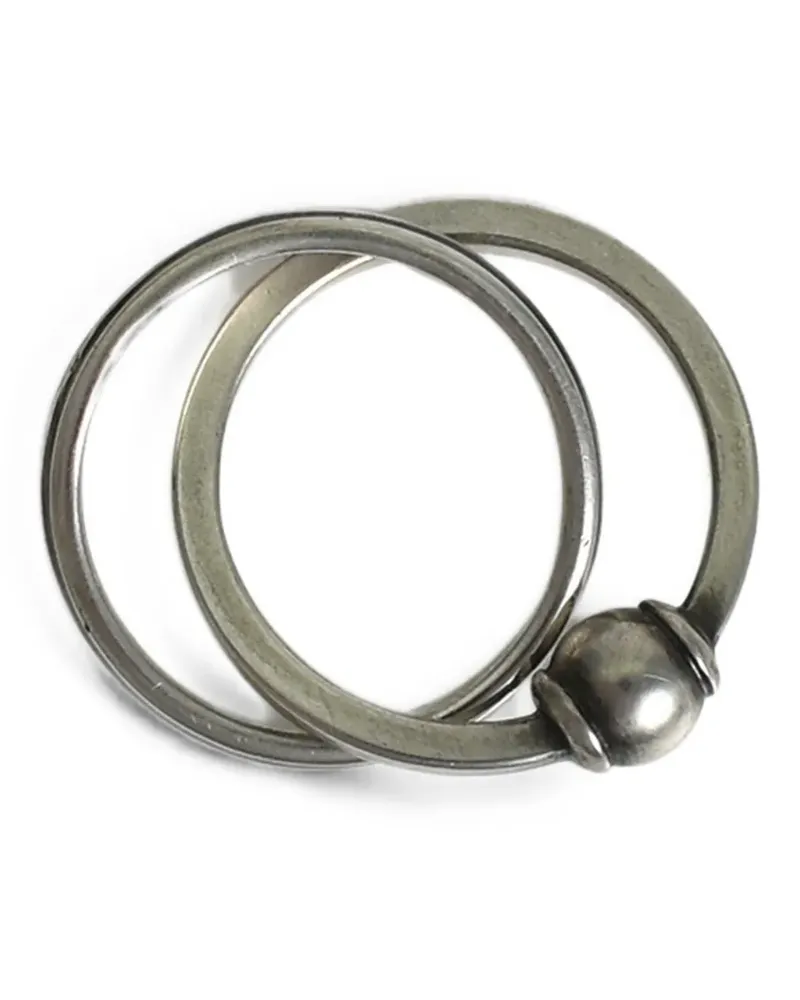 WERKSTATT:MÜNCHEN Ring in Ring Kugelringe - Silber Silber