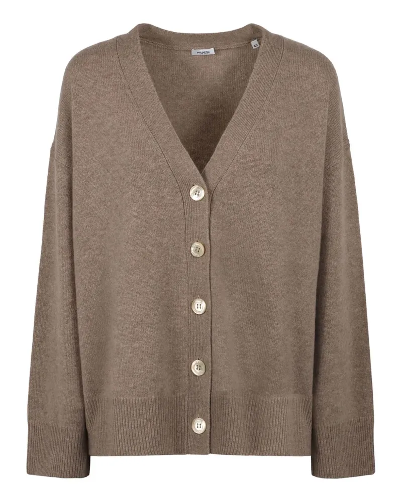 ASPESI Cardigan aus Kaschmir - Braun Braun