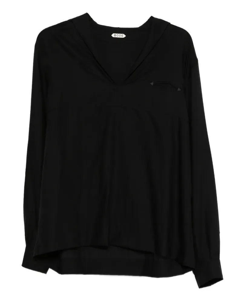 BODE Shadow Cricket wool shirt - Schwarz Schwarz