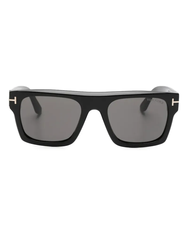 Tom Ford Cyrus-02 rectangle-frame sunglasses - Schwarz Schwarz