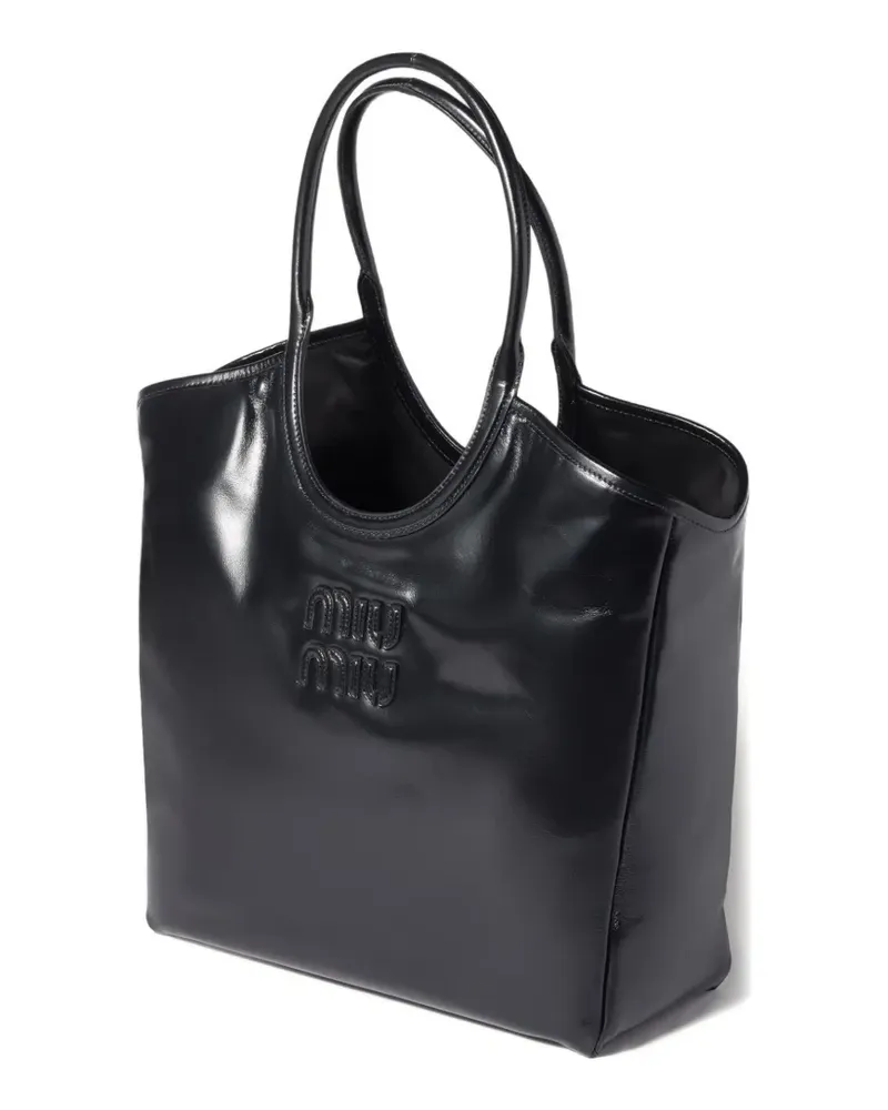 Miu Miu IVY leather tote bag - Schwarz Schwarz
